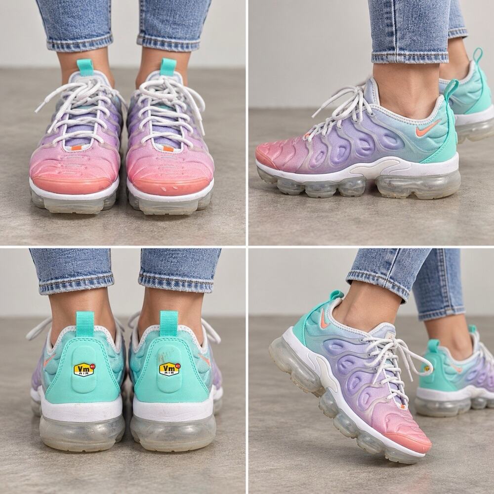 Nike Air VaporMax Plus Pastel Easter Women’s 6.5 Pink Purple Mint CW5593-700